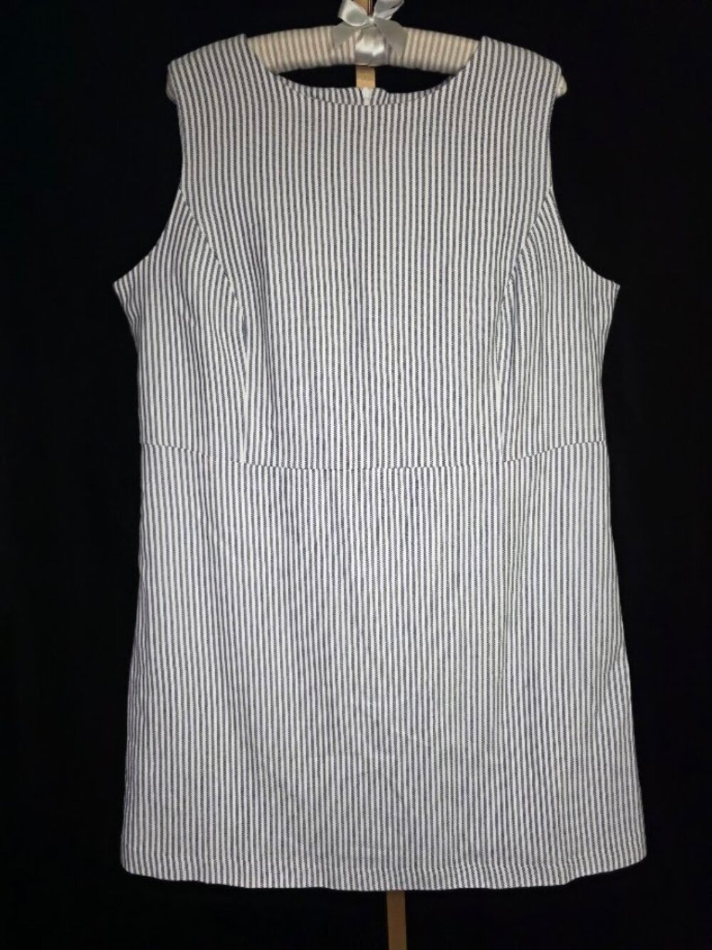 Oxxford Clothes Women's Tailored Pinstriped Shift Dress